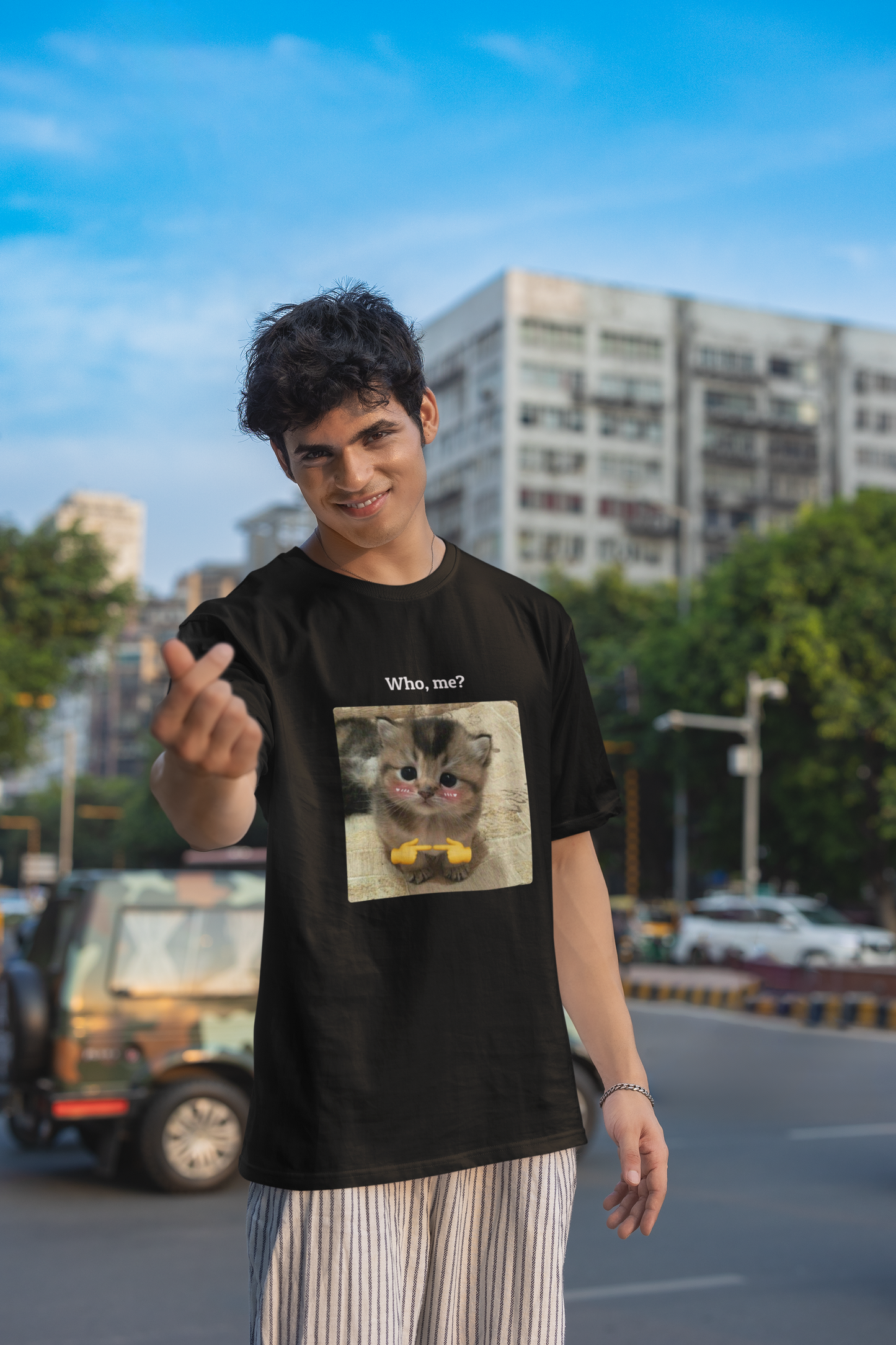 "Who, Me?" – Mischievous Kitten Tee